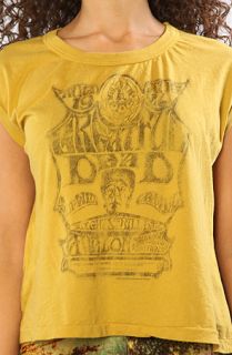 Chaser The Grateful Dead Frankenstein Boxy Muscle Tank in Gold