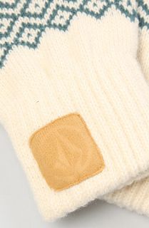 Volcom The Wild Card Texting Gloves in Cream