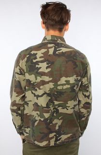 Obey The Canter Buttondown in Camo Concrete