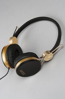 WeSC The Banjo Golden Headphones in Black