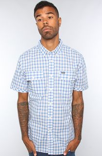 RVCA The Glory SS Buttondown Shirt in Rolling Blue