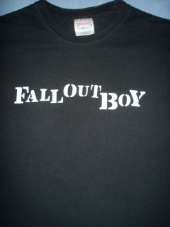Fall Out Boy Black Alternative Punk Rock Pop Tour Concert T Shirt