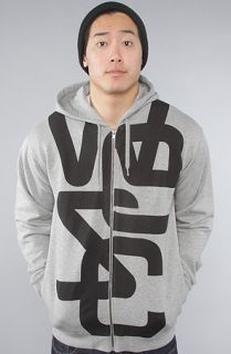 WeSC The Overlay Biggest Zip Up Hoody in Grey Melange