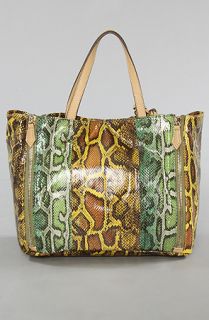Sam Edelman The Signature Genevieve Tote in Maize and Poison Python