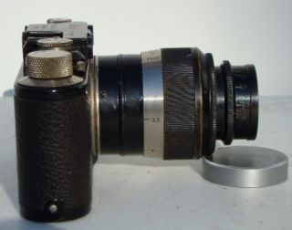  II D.R.P. 35 mm Camera w ERNST LEITZ WETZLAR Elmar 14 LENS f9cm NR
