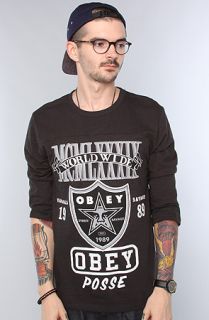 Obey The Super Brawl Jersey in Jet Black