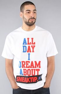 Sneaktip The All Day I Dream About Sneaktip Tee in White  Karmaloop