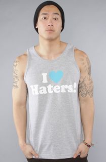 DGK The Haters Tank Top in Ash Heather Teal Heart