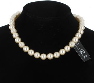 Erwin Pearl Choker Necklace Cream Faux Pearl 10mm