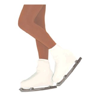  Noel Girls One Size White Boot Cover Figure Skating Accessory