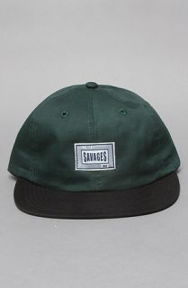 HUF The Savages 6Panel Cap in Forest Black