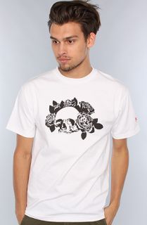 SSUR The Grateful Skull Tee in White Concrete