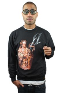 Fully Laced Peace Pipe CrewneckBlack Concrete