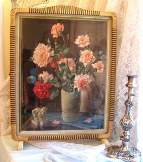 Vintage Fireplace Screen Fire Place Screen Shabby Antique Rose Chic