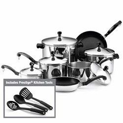Farberware Classic Stainless Steel 15 PC Cookware Set