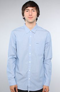 RVCA The Steamer Buttondown Shirt in Rolling Blue