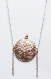 House of Harlow 1960 The Engraved Medallion Necklace
