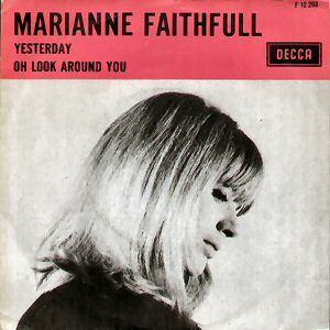  rare 7 inch single yesterday oh look around you by marianne faithfull