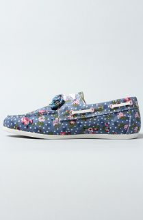 study the floral dock bow shoe in blue sale $ 21 95 $ 72 00 70 %