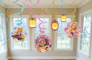 Disney Tangled Party Supplies Swirl Decorations   12 Each