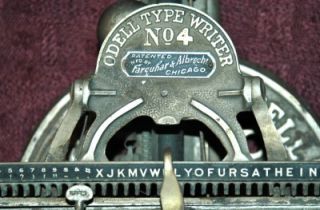  Typewriter No 4 Late 1800s Made by Farquhar Albrecht Chicago