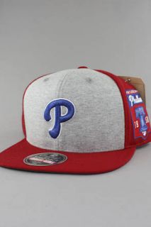 123SNAPBACKS Philadelphia Phillies Snapback HatRed Heather Grey