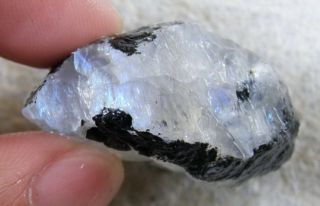 Natural Sky Blue Moonstone Rough Mineral/Raw Material c1203