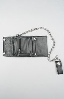 Vans The Panhead Chain Wallet in Black Leather