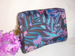 Estee Lauder Multi Colour Floral Cosmetic Makeup Bag New