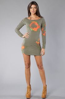 Insight The Axi Rose Dress in Camo Green