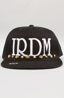 iridium irdm Hat Black and White with studs