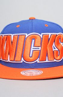 Mitchell & Ness The Wordmark Snapback Hat in Blue Orange  Karmaloop