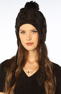 Coal The Rosalita Flap Beanie in Black