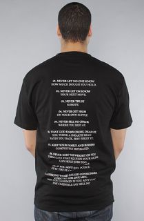 Sneaktip The X CRXCK Commandments Tee in Black