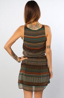 ONeill The Sparrow Chiffon Dress in Coffee Bean