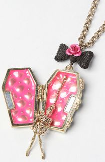 Betsey Johnson The Creepy Critter Boost Coffin Necklace  Karmaloop