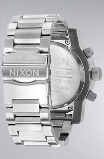 Nixon The Magnacon Sterling Silver Watch in White SR