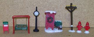  MAILBOX   SWING   CLOCK – TELEPHONE POLE – OUTHOUSE & FIRE HYDRANT