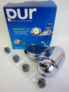 PUR FM 9400B 3 Stage Horizontal Water Filter Faucet Mount Chrome