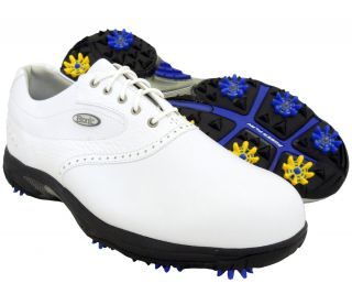 New Mens Etonic Sof Tech Dress Golf Shoes White Size 9 5 Wide Retail $