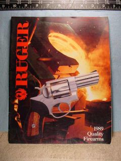Vintage 1989 Ruger Arms Firearms Gun Catalog Folder