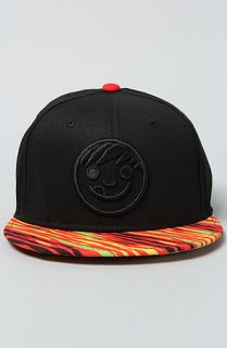 NEFF The Quest Cap in Black Rasta Concrete