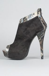 Sole Boutique The Just For Fun Shoe in Black Snake