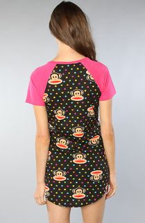 Paul Frank The Raglan Sleepshirt in Black Pink