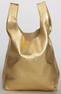 baggu the small leather bag in gold sale $ 69 95 $ 120 00 42 % off