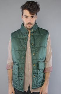 Obey The Blizzard Vest in Forest Concrete
