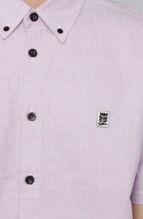 Know1edge The Cooke 2 SS Buttondown Shirt in Purple Chambray