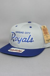 123SNAPBACKS Kansas City Royals Snapback HatScriptGryBlu  Karmaloop