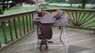  Saddle Western Tex Tan 15 inch Seat
