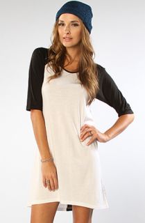 Mad Love The Two Faced Raglan Tee Dress in Black